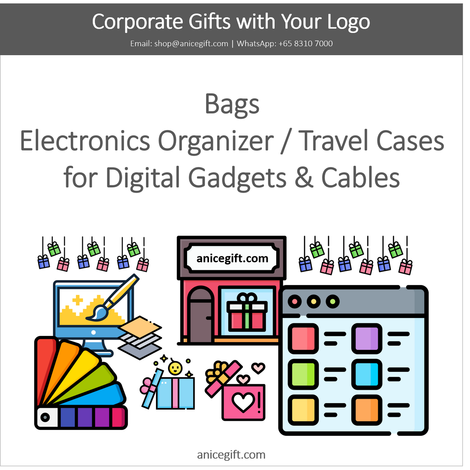 Bags, Electronics Organizers / Travel Cases for Digital Gadgets & Cables