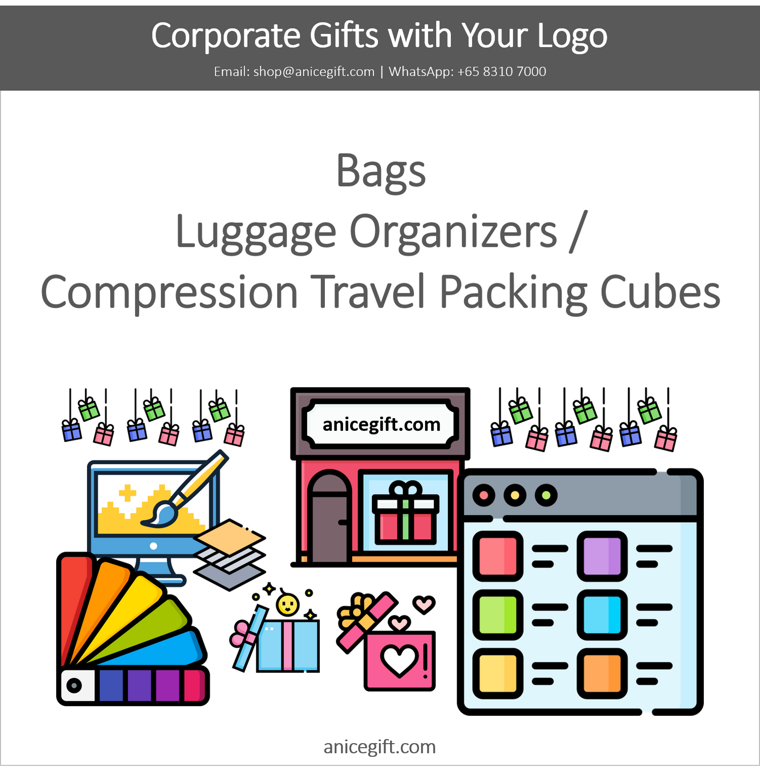 Bags, Luggage Organizers / Compression Travel Packing Cubes