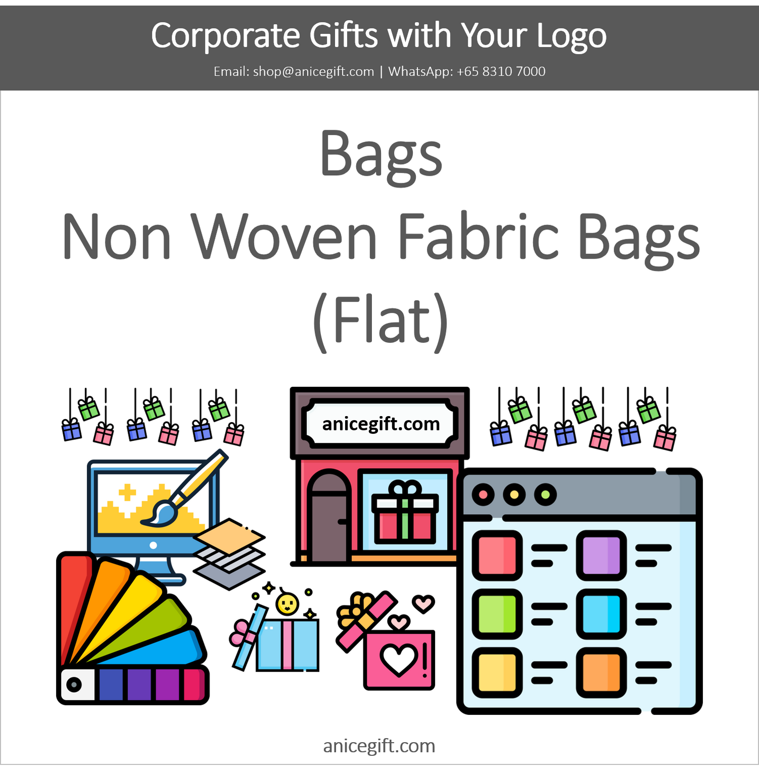 Bags, Non Woven Fabric Bags (Flat)