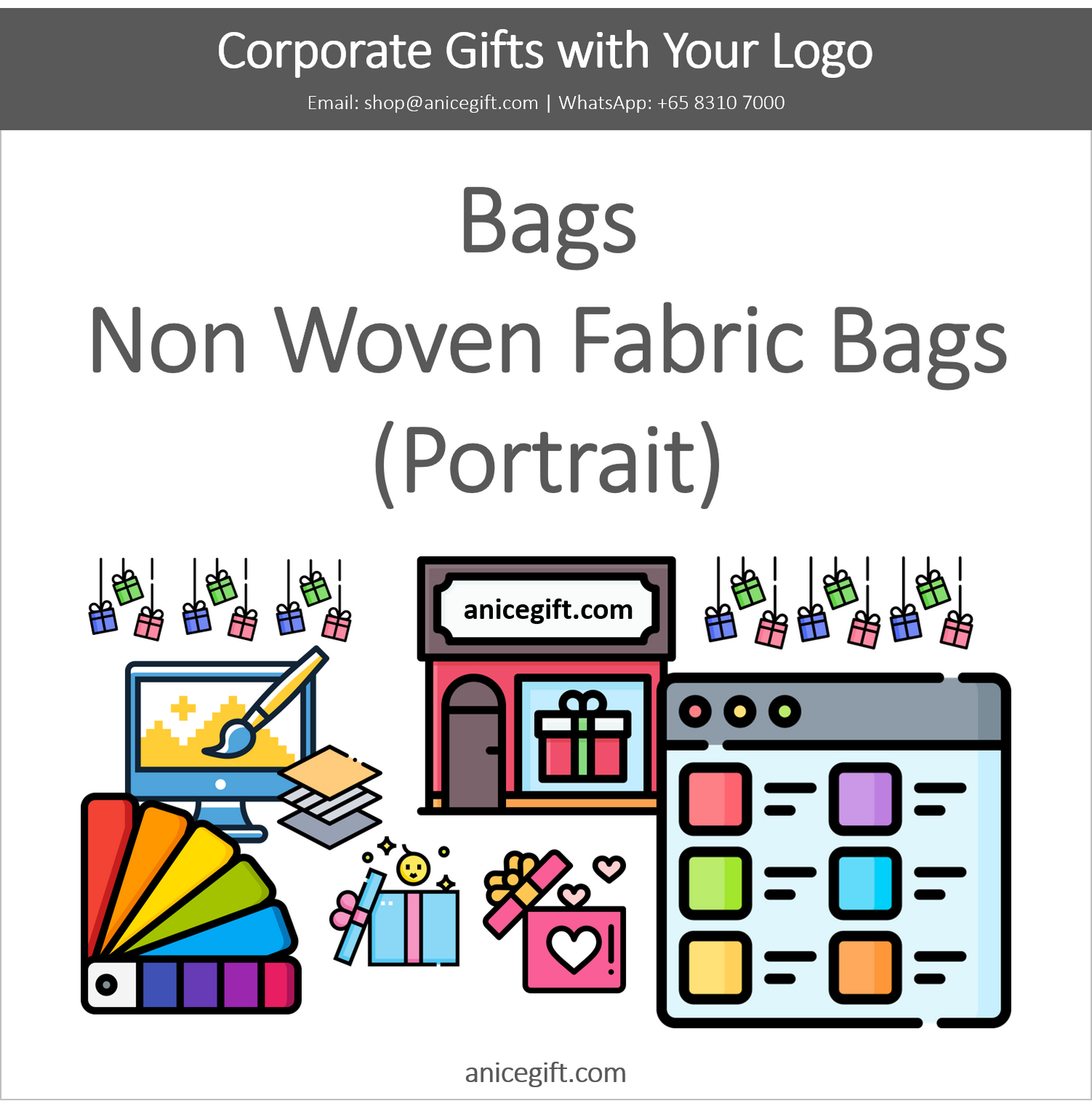 Bags, Non Woven Fabric Bags (Portrait)