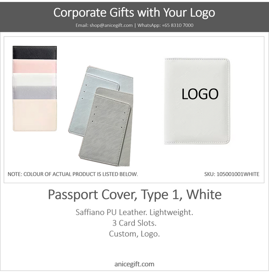 Passport Cover, Type 1, White