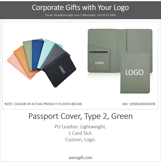 Passport Cover, Type 2, Green
