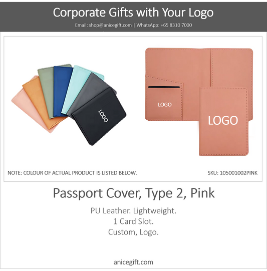 Passport Cover, Type 2, Pink