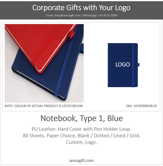 Notebook, Type 1, Blue