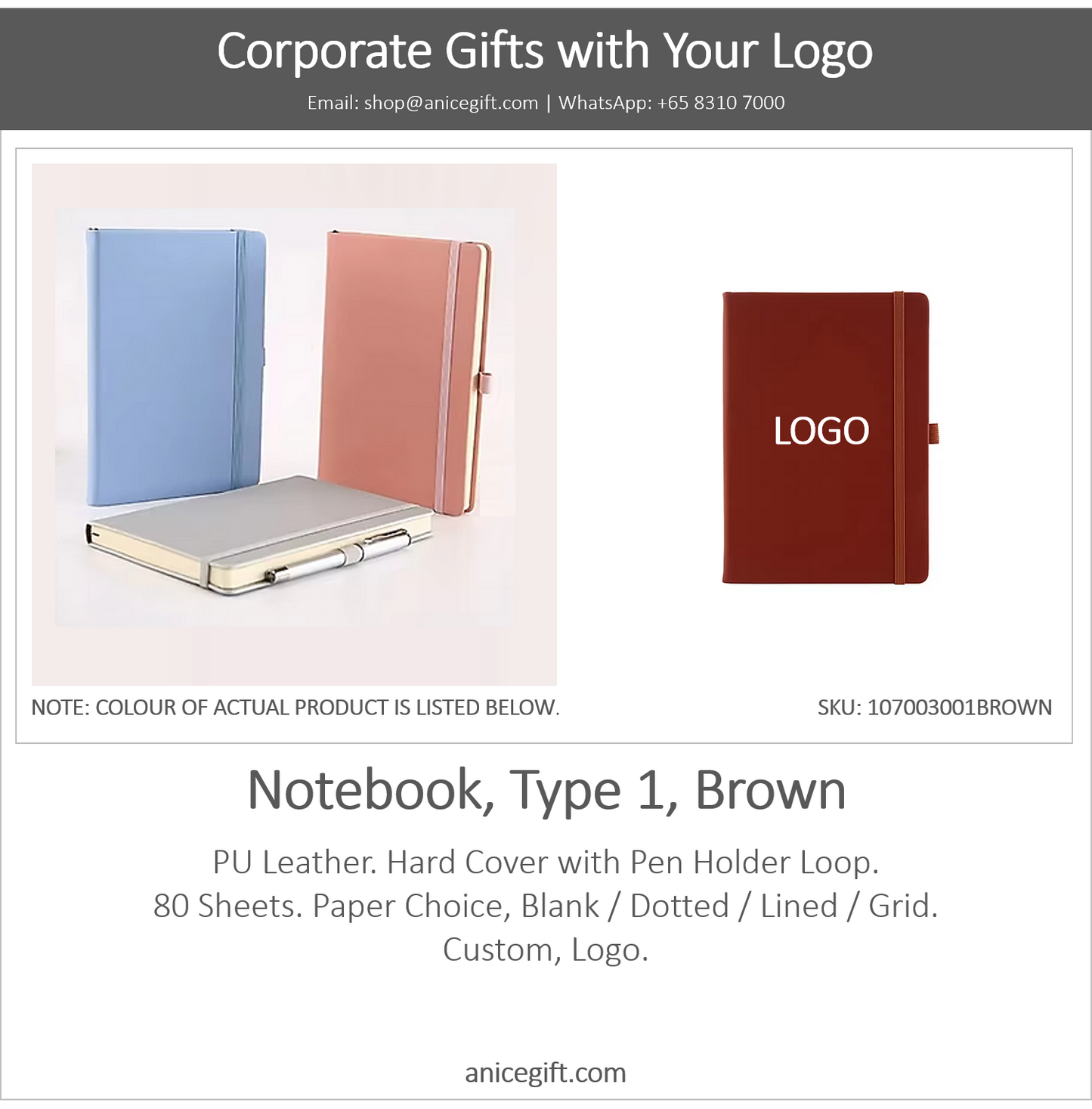 Notebook, Type 1, Brown
