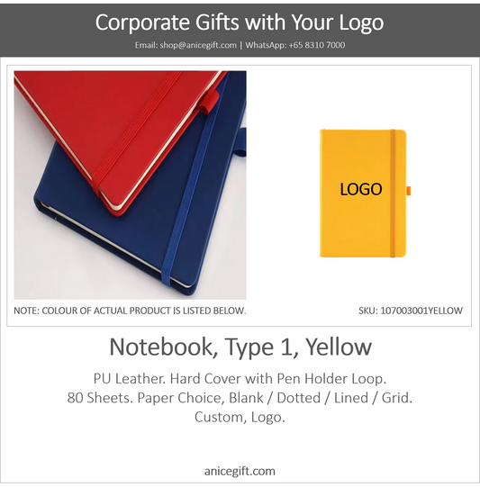 Notebook, Type 1, Yellow