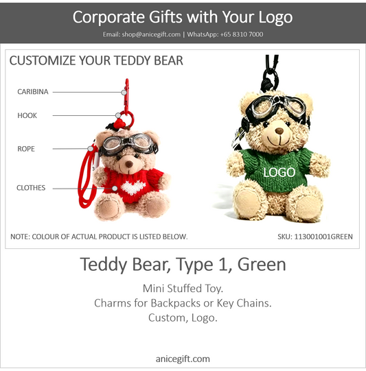 Teddy Bear, Type 1, Green