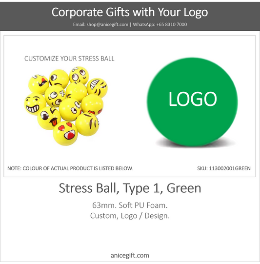 Stress Ball, Type 1, Green