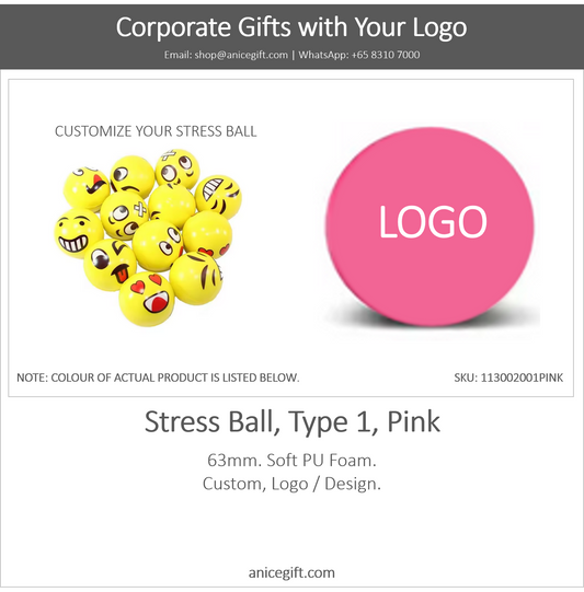 Stress Ball, Type 1, Pink
