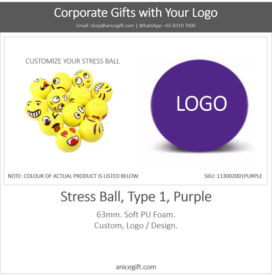 Stress Ball, Type 1, Purple