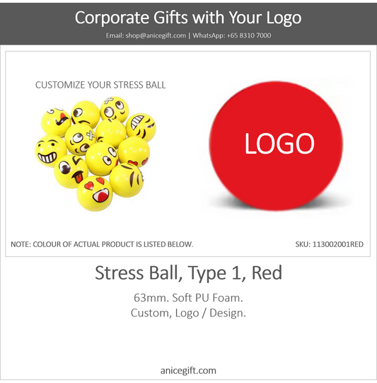 Stress Ball, Type 1, Red
