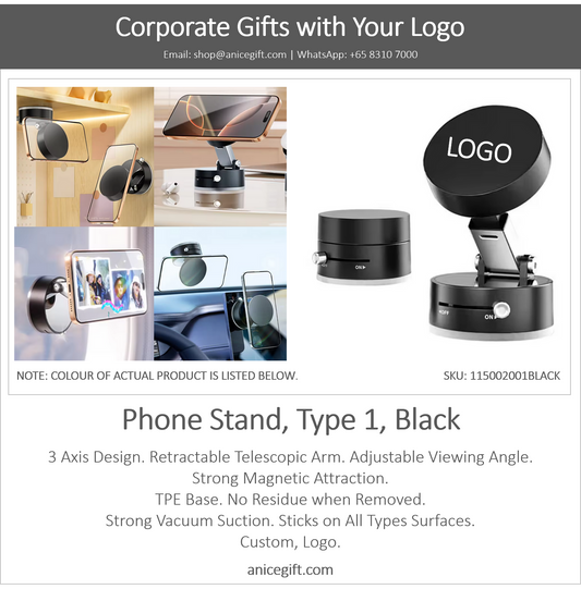 Phone Holder, Type 1, Black