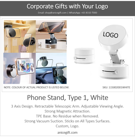 Phone Holder, Type 1, White