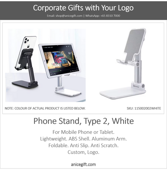 Phone Holder, Type 2, White