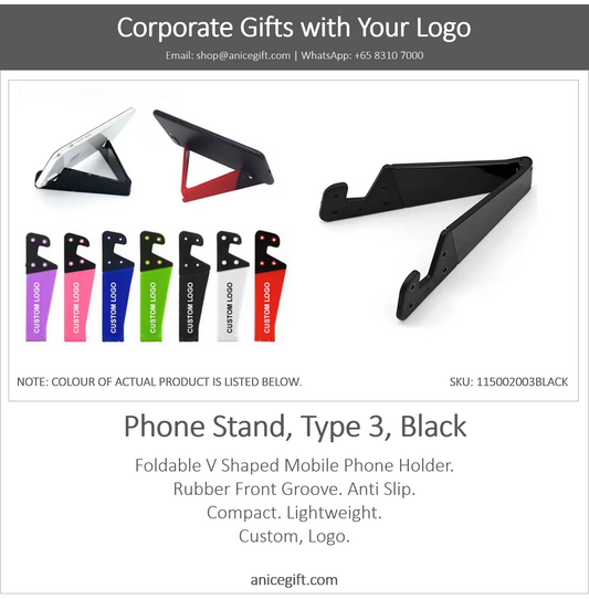 Phone Holder, Type 3, Black