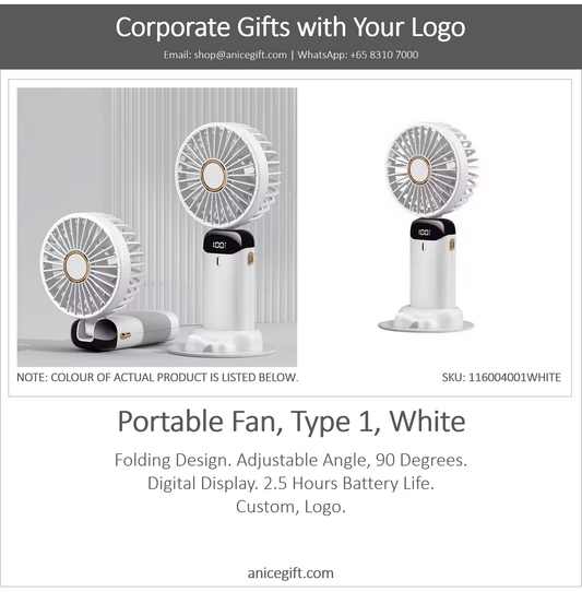 Portable Fan, Type 1, White