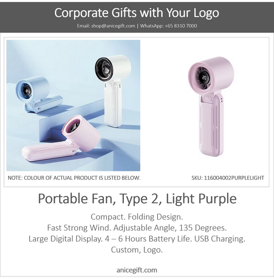 Portable Fan, Type 2, Light Purple
