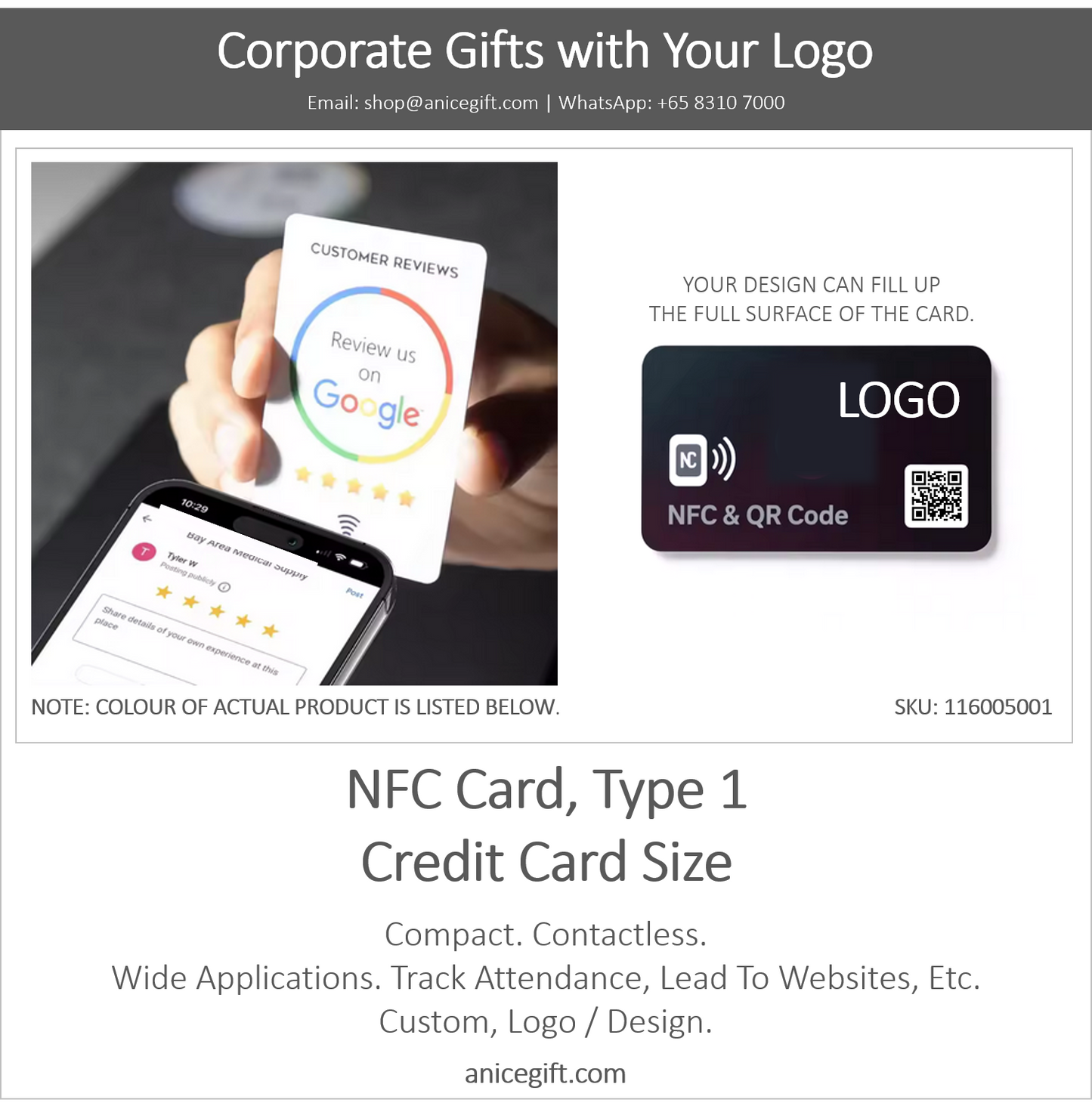 NFC Card, Type 1 | Credit Card Size