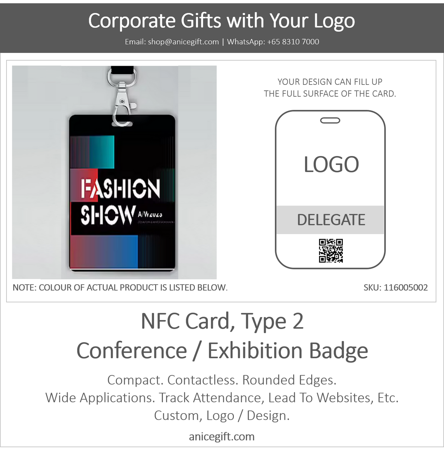 NFC Card, Type 2 | Conference / Exhibition Badge
