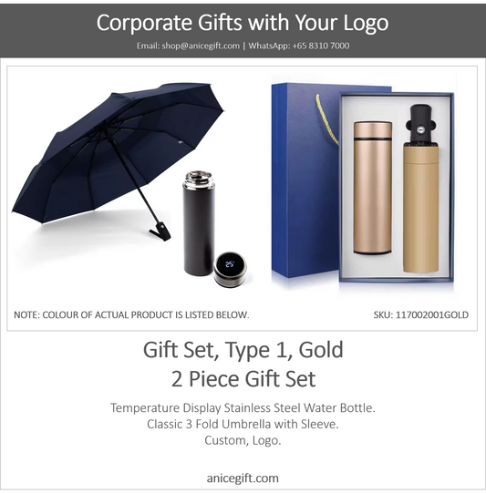 Gift Set, Type 1, Gold | 2 Piece Gift Set