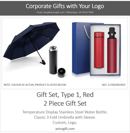 Gift Set, Type 1, Red | 2 Piece Gift Set