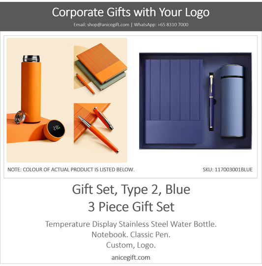 Gift Set, Type 2, Blue | 3 Piece Gift Set