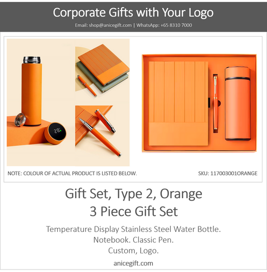 Gift Set, Type 2, Orange | 3 Piece Gift Set