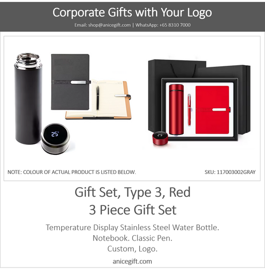 Gift Set, Type 3, Red | 3 Piece Gift Set