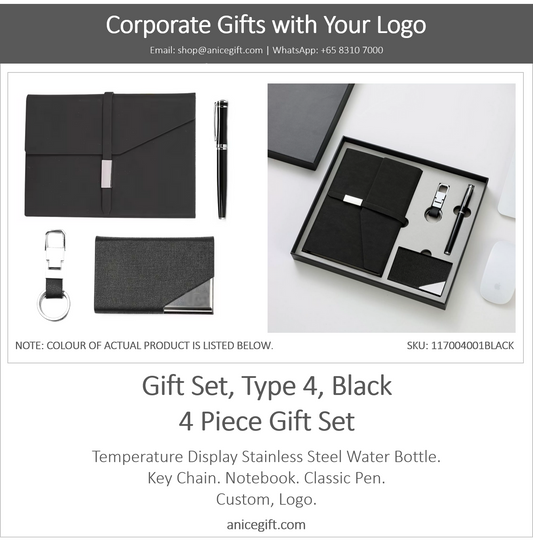 Gift Set, Type 4, Black | 4 Piece Gift Set