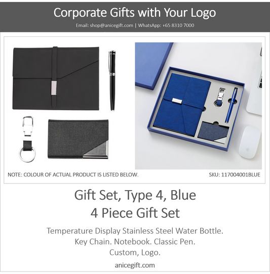 Gift Set, Type 4, Blue | 4 Piece Gift Set