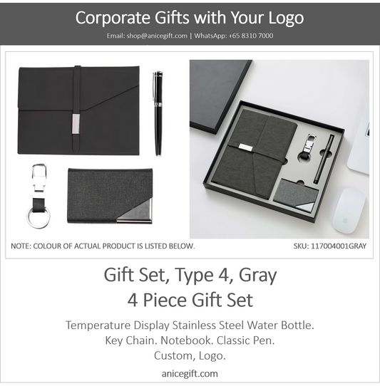 Gift Set, Type 4, Gray | 4 Piece Gift Set